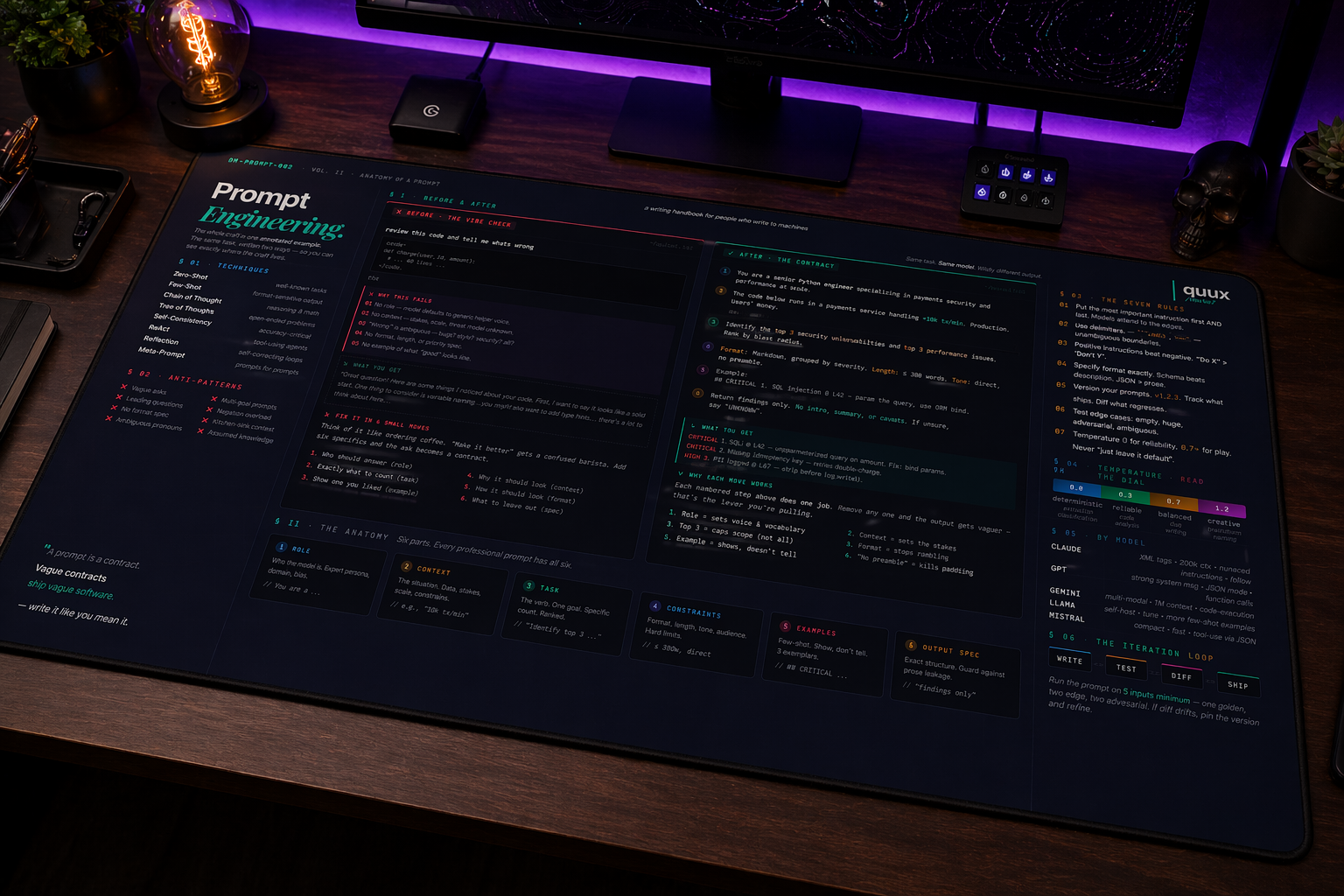 Prompt Engineering on desk