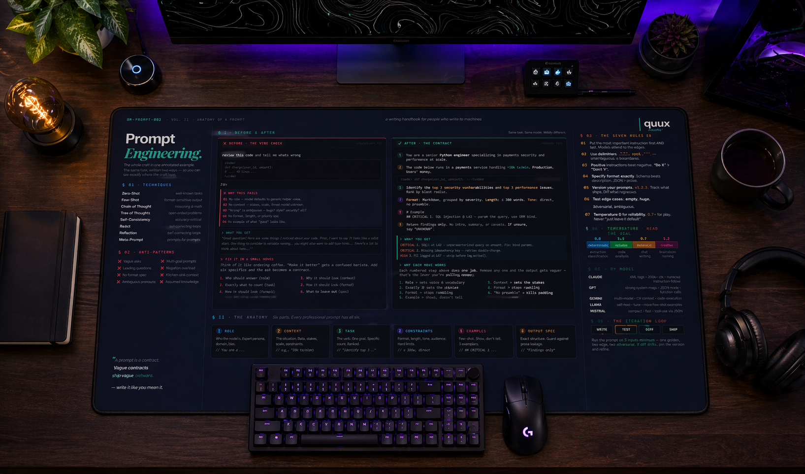 Prompt Engineering desk mat